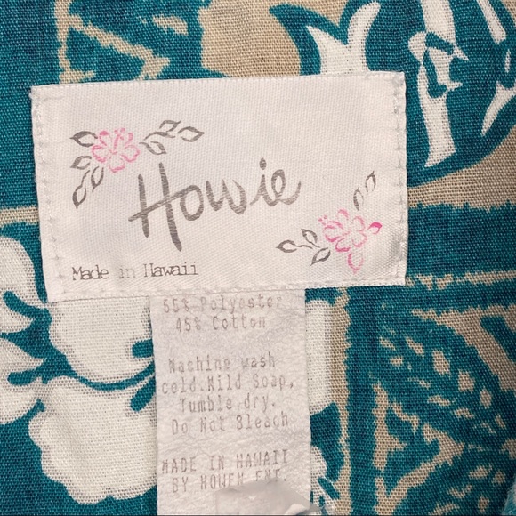 Howie Vintage Hawaiian shirt XL button down camp floral - Picture 2 of 5